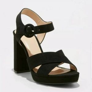 a new day Fiona Crossband Platform Strap Sandals
